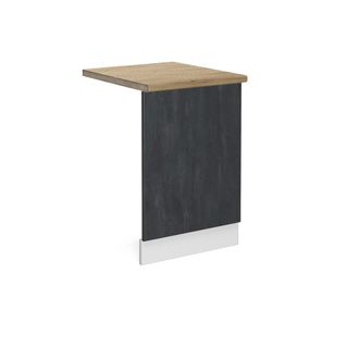Vicco Panel Frontal R-line, Hormig&oacute;n Negro, 45 Cm Et Roble