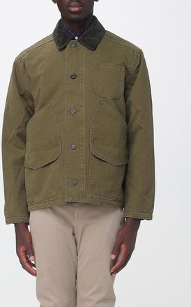 Filson Giacca a camicia in cotone con colletto in velluto