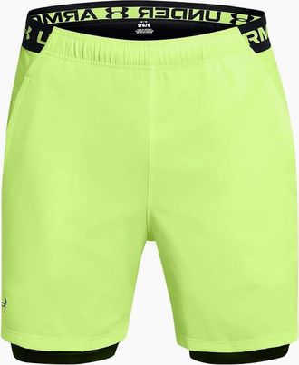 Under Armour Mens Mens Vanish 2 In 1 Shorts - Green - Size: 37/36/32