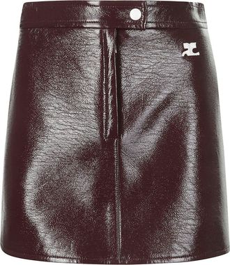 Courrèges Reedition Logo Patch Mini Skirt
