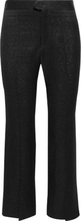 Isabel Marant Mateo metallic woven kick-flare pants Size XS