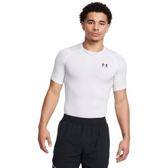 Under Armour Trainingsshirt UNDER ARMOUR UA HG ARMOUR COMP SS, Herren, Gr. XXL, weiss (wei&szlig;), Obermaterial: 84% Polyester, 16% Elasthan. Einsatz: 92% Polyester, 8%