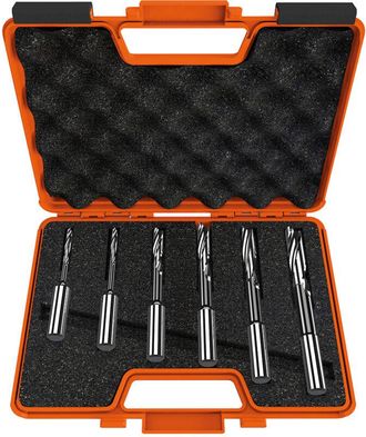 CMT 160.001.10 Estuche 6 Brocas Corte Helicoidal Kss S=13 Sx