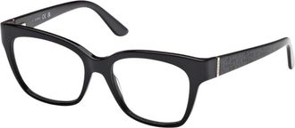 Guess Glasses, female, Black, Size: 53 MM Square Optical Frame