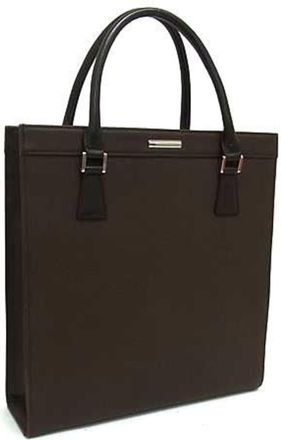 Burberry Brown Leather Handbag Tote Bag (Pre-Owned)