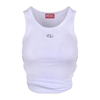 Diesel Sleeveless Tops, female, White, Size: M T-Anky-Tail-S1