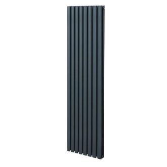 MonsterShop Oval Column Radiator - 1800mm x 480mm - Anthracite Grey
