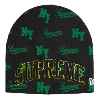 SUPREME x New Era SS26 Monogram Beanie Black SUP-SS26-1038-BLK