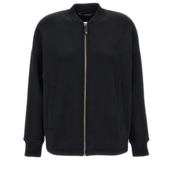 Max Mara Bomber Jackets, female, Black, Size: S Radioso Bomber Jacket