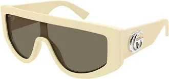 Gucci GG1950S003 Square Full Rim Sunglasses - Ivory