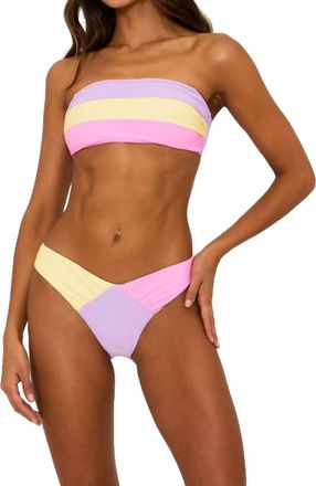 Beach Riot Victoria Bikini Bottoms In Sublime Spring Colorblock