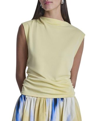 DKNY Dkny Side Ruch Pique Top