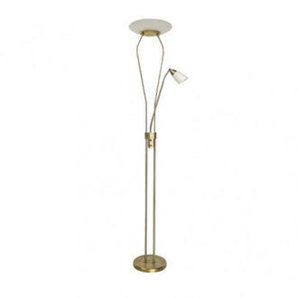 Fabrilamp Fabrilamp - Pie De Sal&oacute;n Wolf 18w+5w 4000k Cuero Con Lector Intensidad Regulable
