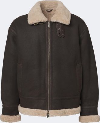 Arma Sano shearling-lined leather jacket