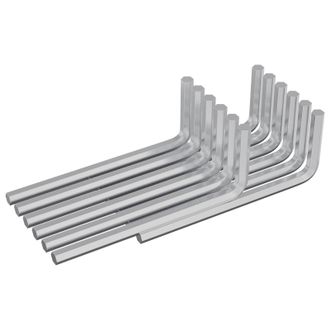 vidaXL Llave Hexagonal 2118 Pcs Plateado 22 X 66 Mm Acero Vidaxl