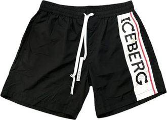 Iceberg Medium Boardshort - Heren - Strandmode - Zwart - 3XL - Polyester - Badmode