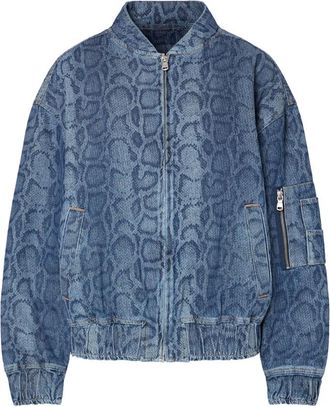Liu Jo Bomberjack met vulling - Dames - Bomber jackets - Blauw - M - Katoen - Jassen