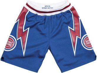 Mitchell & Ness Shorts da basket NBA Detroit Pistons 78-79 - Blu