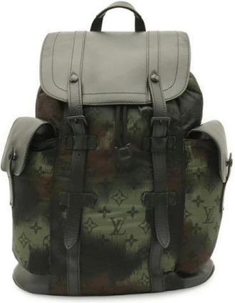 Louis Vuitton Pre-owned Christopher PM Monogram Camouflage Nylon Backpack - - Pre-owned - Uomo - Verde - ONE SIZE