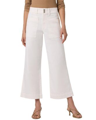 Joe's Wide Leg Cargo Ankle White Jean