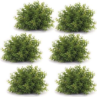 Melrose International Spring Mini Leaf Foliage Half Orb (Set of 6) - Green