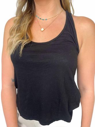La Made New Boyfriend Tank In Black