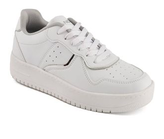 Andrea Womens Urban Platform Sneakers In White