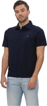 Butcher of Blue Clifden Co Polo SS - Heren - Polos - Blauw - M - Katoen - Tops