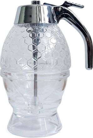 OEM Dispensador De Jarabe De Miel Sin Fugas, Recipiente Para Miel, Tarro De Miel Con Soporte, Preciosa Botella De Miel Con Forma De Panal