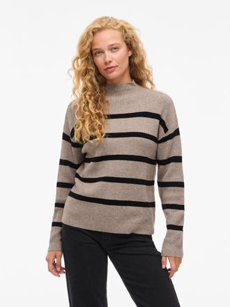 Vila VIRIL MOCKNECK L/S KNIT RIB TOP 2- NOOS