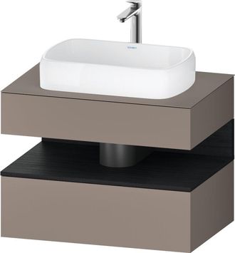 Duravit Duravit - Qatego Consola Mueble Bajo Lavabo, 1 Extra&iacute;ble, 1 Caj&oacute;n