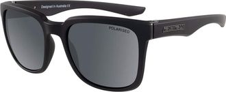 Dirty Dog Matte Black Blade Sunglasses Polarized Grey Lenses 53644