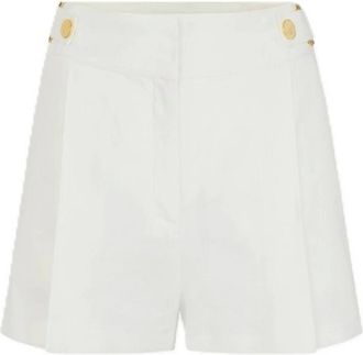 Elisabetta Franchi Mujer, Pantalones cortos, Blanco, Talla: S