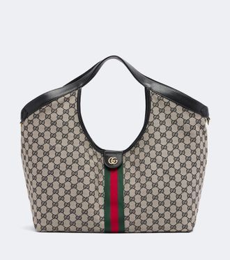 Gucci Gucci Giglio Large GG canvas tote bag