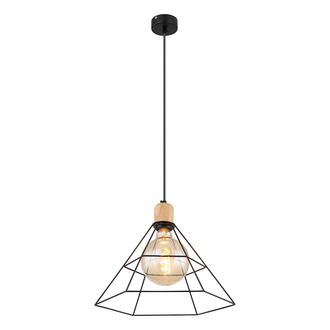 Globo Lighting L&aacute;mpara Colgante - Helene - Negro - Metal - &Oslash; 35cm - E27 - Globo