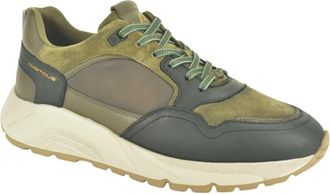 Ambitious Stijlvolle Runner in Zwart en Khaki - Heren - Sneakers - Veelkleurig - 43 EU - Schoenen