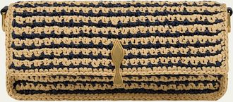 Christian Louboutin Bettina Mini Crossbody Bag in Striped Crochet Raffia