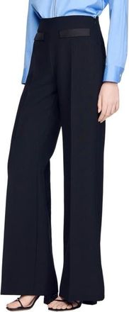Sandro Pocket detail trousers in Black at Nordstrom, Size 34 Eu
