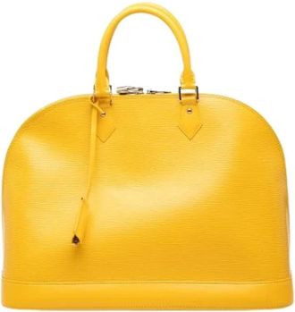 Louis Vuitton Pre-owned Handbags, female, Yellow, Size: ONE SIZE Pre-owned Alma GM