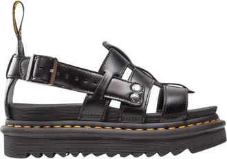 Dr. Martens Leren Gesp Sandaal Rubber Zool - Dames - Sandalen - Zwart - 40 EU - Schoenen