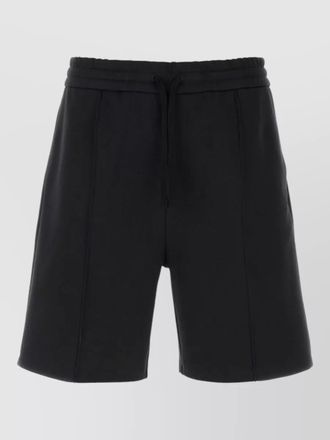 Valentino Garavani jersey bermuda shorts elastic waistband back pocket