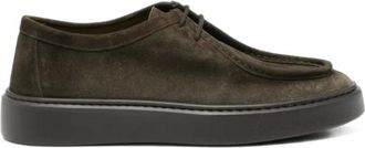 Doucal's Mocassino stringato in camoscio - - Shoes - Uomo - Verde - 40 EU