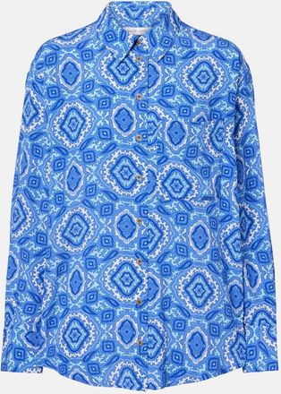 Heidi Klein Mykonos printed silk shirt