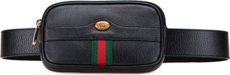 Gucci Ophidia Black Multi-Color Leather Fanny Pack Sling Bag (Pre-Owned)