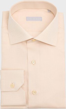 Stefano Ricci Mens Tonal Check Dress Shirt