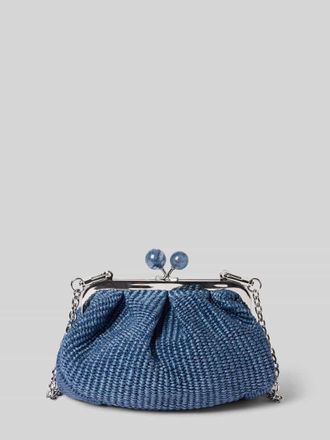 Max Mara Clutch aus Baumwoll-Mix Modell PALMAS in Ocean, Gr&ouml;&szlig;e 1