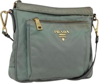 Prada Pre-owned Cross Body Bags, female, Green, Size: ONE SIZE Pre-owned Vintage Cross Body Bag