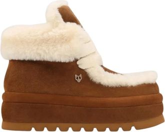 Naked Wolfe Bambi Suede Shearling Boot - Dames - Schoenen - Bruin - Maat: 37 EU Su&egrave;de