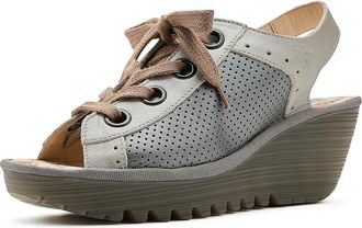FLY London Yuta617Fly Womens Shoes Silver/Plomo 1 : EU 41 (US Womens 10-10.5) M, Leather