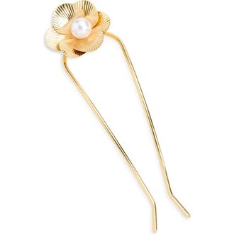 Tasha Flower Hair Pin in Gold at Nordstrom